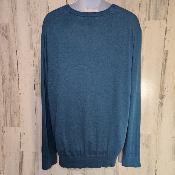 Banana Republic Luxe Sweater Collection V-Neck Mens XL Blue Soft Long Sleeve - Picture 5 of 8